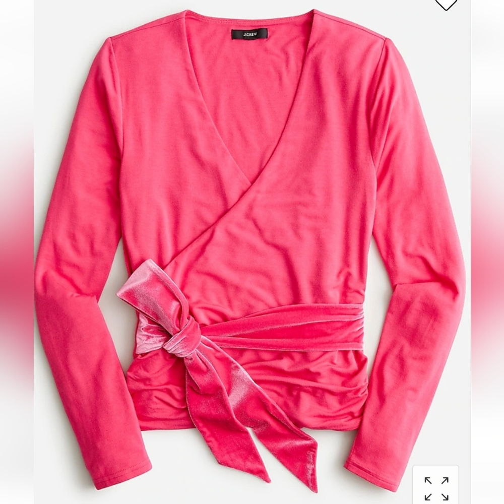 J. CREW faux wrap top